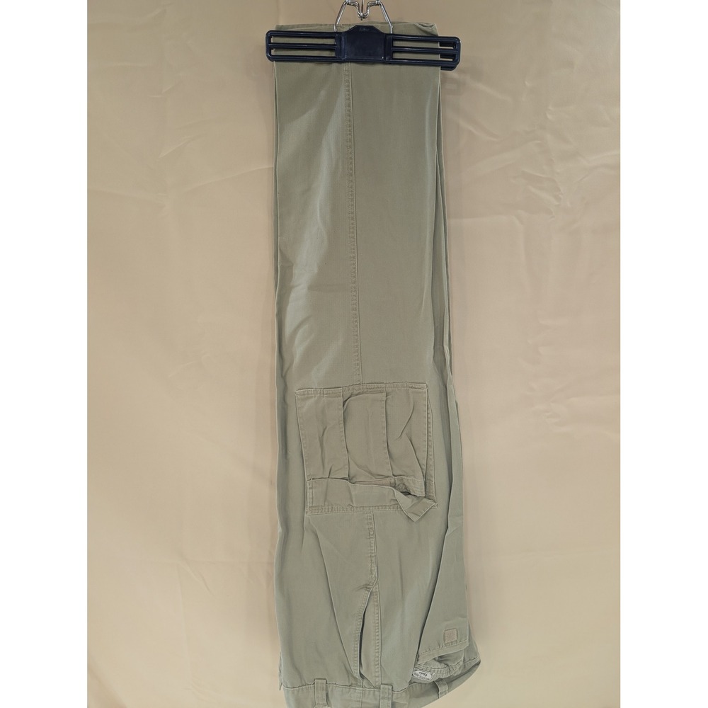 Vintage 90's Bugle Boy Khaki Pants Mens Size 38x32 Cotton Blend Cargo‎ Utility - Picture 2 of 5